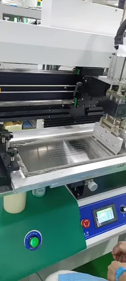 Stampante serigrafica per stencil di pasta saldante semiautomatica SMT per scheda PCB elettronica da 1,2 m/1,5 m GDK Ssp