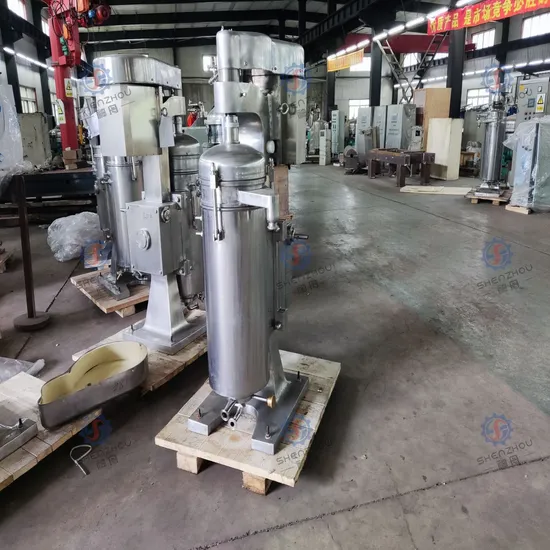 Centrifuga separatore tubolare Gq/GF per additivi alimentari, preparazione enzimatica, essenze aromatiche, pigmenti naturali